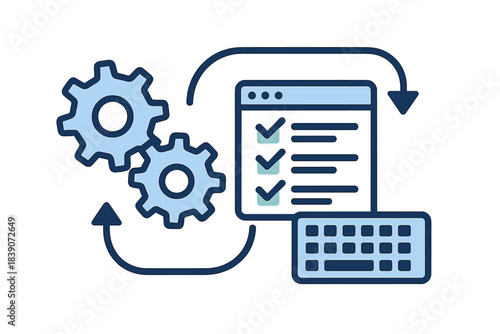 Workflow automation process with checklist and input device