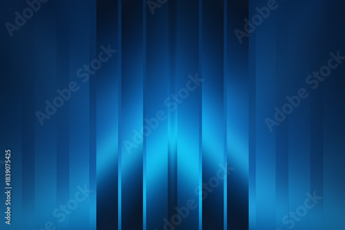 Modern abstract blue background with glowing vertical gradient stripes, perfect for technology and business