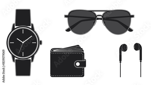 Vintage Accessories Collection – Classic Retro Fashion Icons & Antique Elements