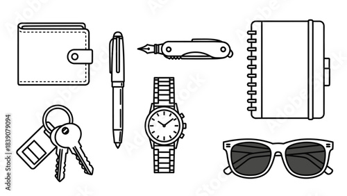 Vintage Accessories Collection – Classic Retro Fashion Icons & Antique Elements