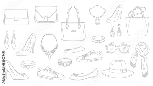 Vintage Accessories Collection – Classic Retro Fashion Icons & Antique Elements