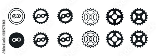 Bike chainrings set: various designs and styles for bicycles