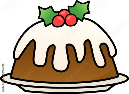 christmas pudding cake 