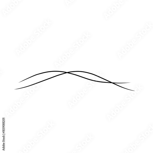 Strands of hair illustration 