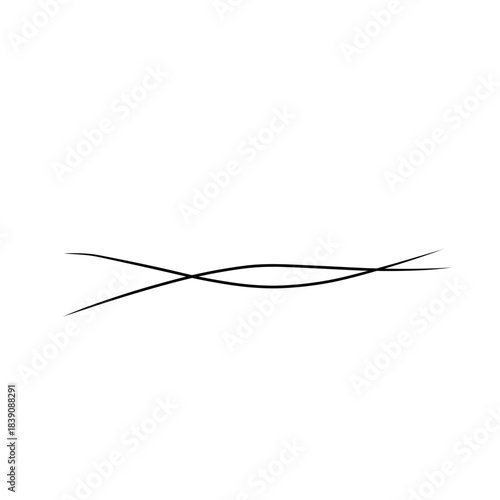 Strands of hair illustration 