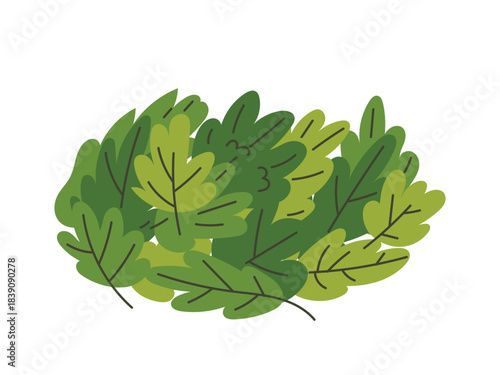 Piles of fallen leaves. Pile branch with leaves