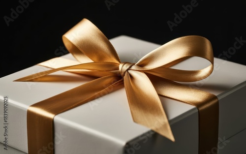 Luxury Golden Gift Box Holiday Background