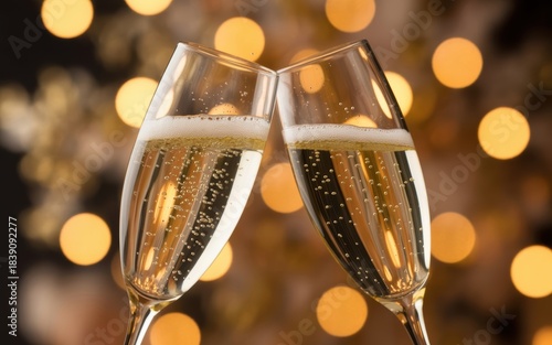 Champagne Celebration for New Year Party
