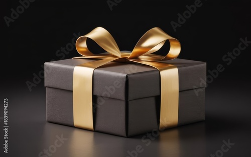 Luxury Golden Gift Box Holiday Background