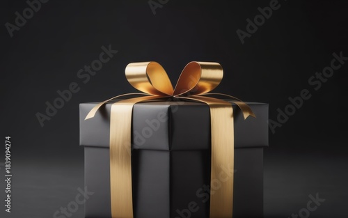 Luxury Golden Gift Box Holiday Background
