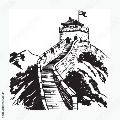 sketch of the castle