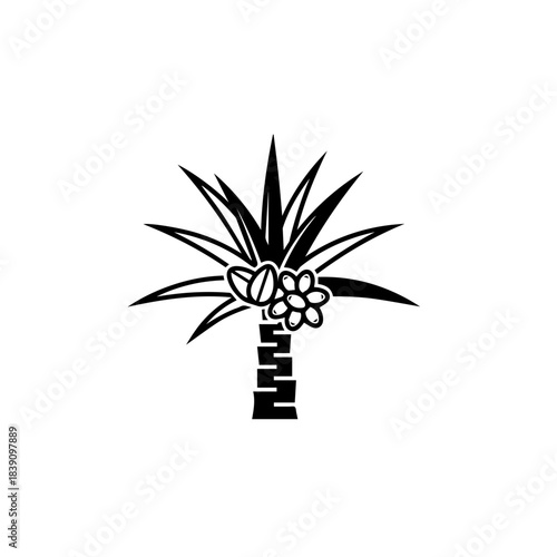 Palm Tree with Dates Icon
