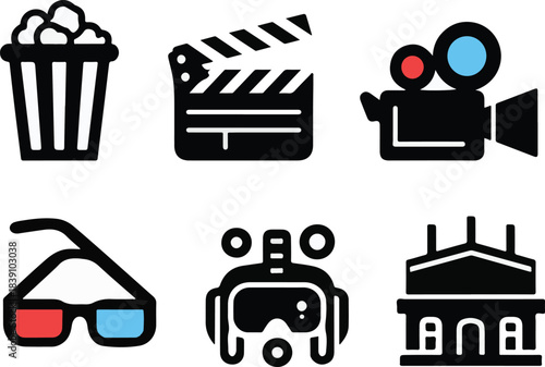 movie camera icon vector illustration