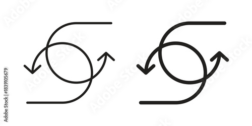 Agile icons, Line vector. solid symbol set