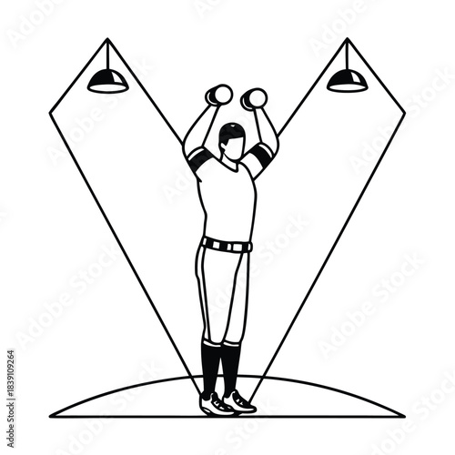 baseball player black and white action clip art preview