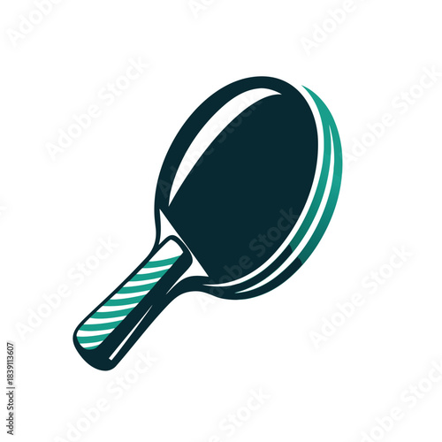 Table Tennis Paddle Vector Icon Illustration