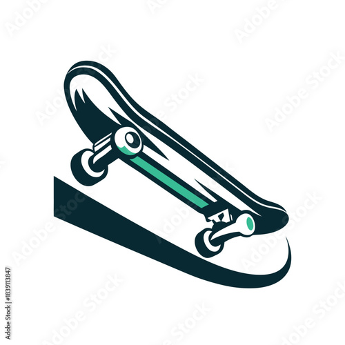 Skateboard Vector Icon Illustration, Sport Symbol