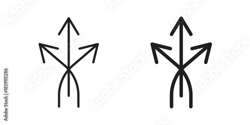 Flexibility icons, Line vector. solid symbol set