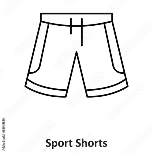 Sport Shorts Vector icon which can easily modify or edit