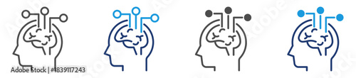 neuropsychological icon sheet multiple style