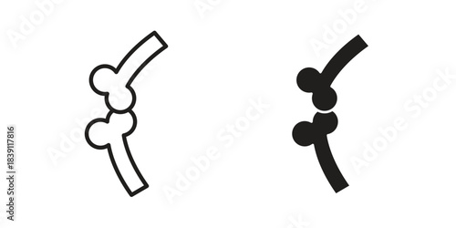 Joint icons, Line vector. solid symbol set