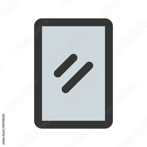 mirror flat line icon