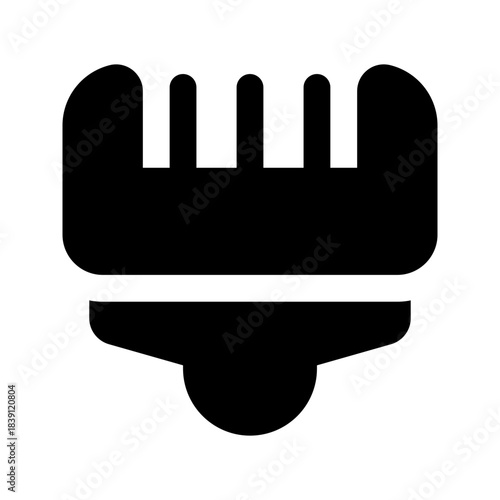 hair clipper glyph icon