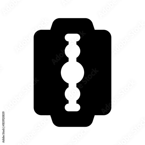 razor blade glyph icon