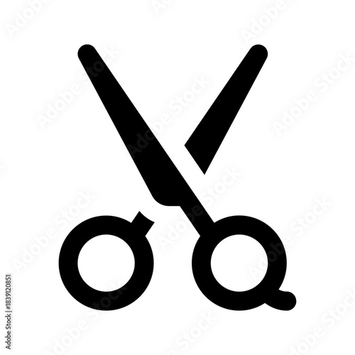 scissor glyph icon