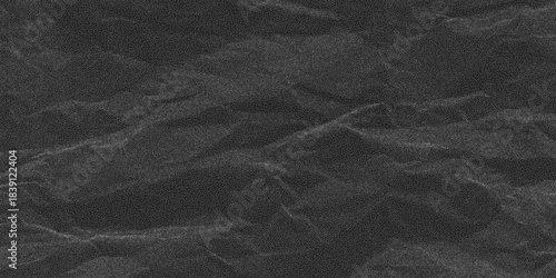 Gritty distress texture template. Crumpled empty paper surface with dust speckle and soft halftone dots, worn sheet background for posters and banners.