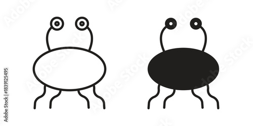 Spaghetti Monster Flying icons, Line vector. solid symbol set