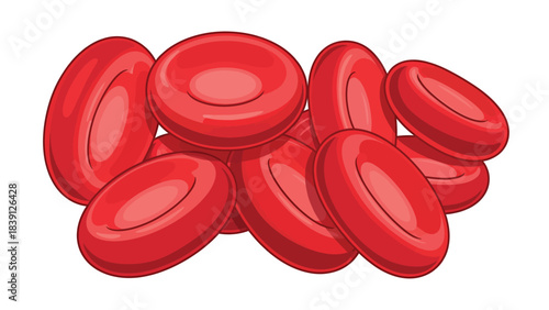 Red Blood Cells Illustration erythrocyte science