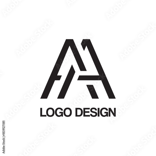 aa logo design template