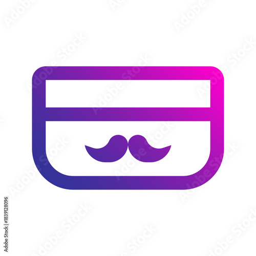 pomade line gradient icon