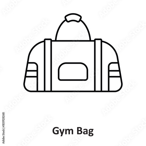 Gym Bag Vector icon which can easily modify or edit