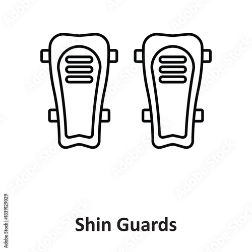 Shin Guards Vector icon which can easily modify or edit