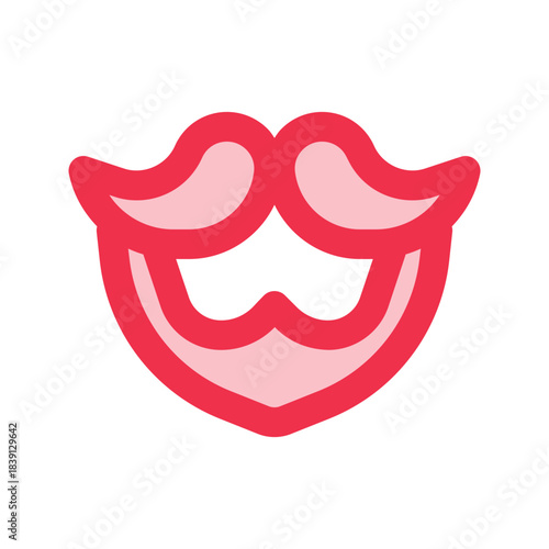 beard outline fill icon