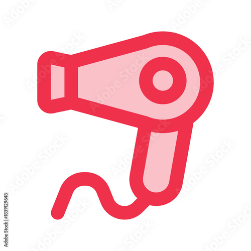 hair dryer outline fill icon