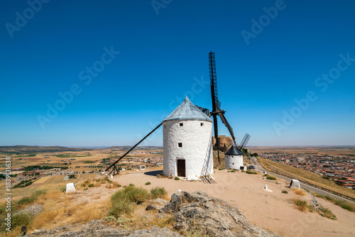 Photos Summer View of Consuegra Windmills, Spain Iconic Don Quixote Landmarks