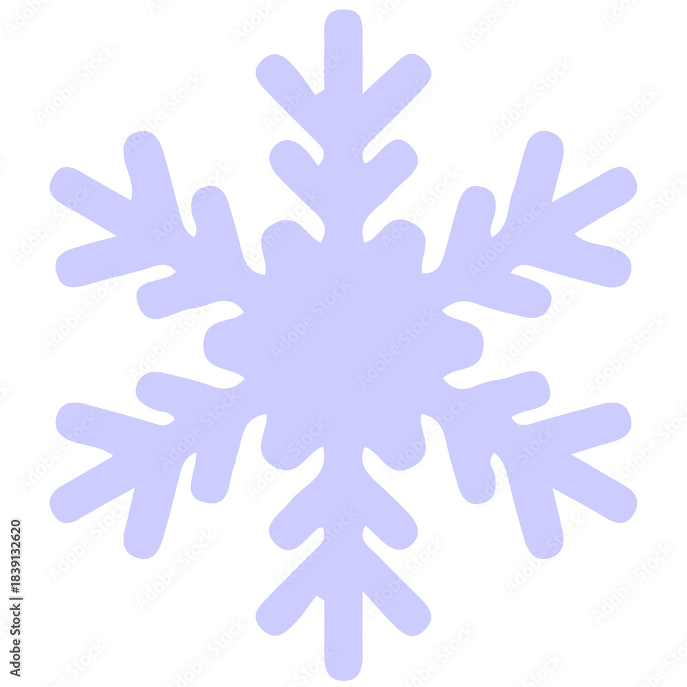 Obraz premium Delicate vintage blue snowflake pattern background.