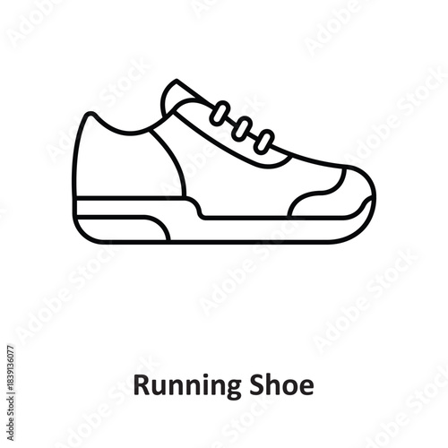 Running Shoe Vector icon which can easily modify or edit