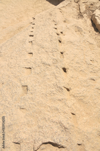 Ancient traces of granite processing in the Aswan Red Granite Quarry, Egypt