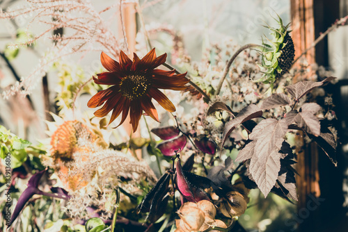 handmade beautiful bouquets from flowers and herbs