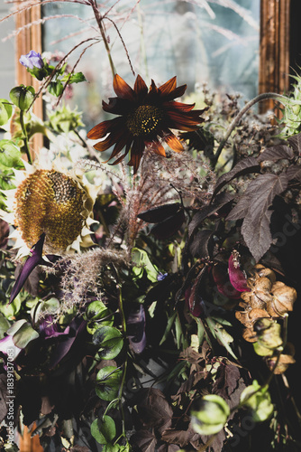 handmade beautiful bouquets from flowers and herbs