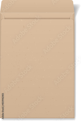 Brown kraft paper envelope for correspondence