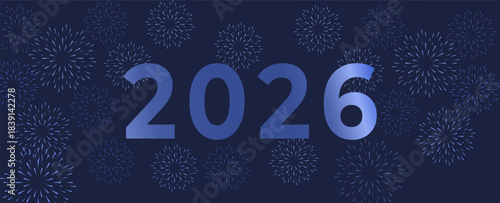 New year Fireworks background