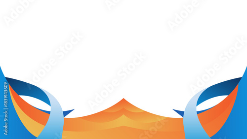 Abstract Geometric Background in Flat Design for business