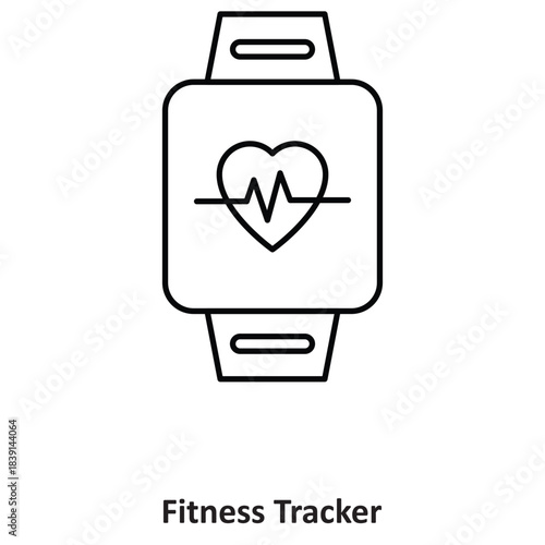 Fitness Tracker Vector icon which can easily modify or edit