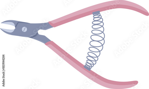 Pink cuticle nipper personal care beauty tool