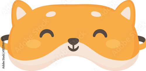 Shiba Inu dog sleeping mask for travel